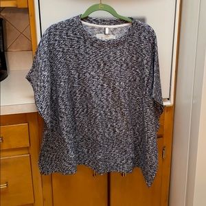 Lou & Grey for Loft poncho sweater